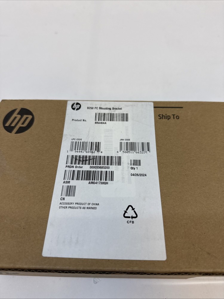 GENUINE NEW HP B250 PC Mounting Bracket 8RA46AA