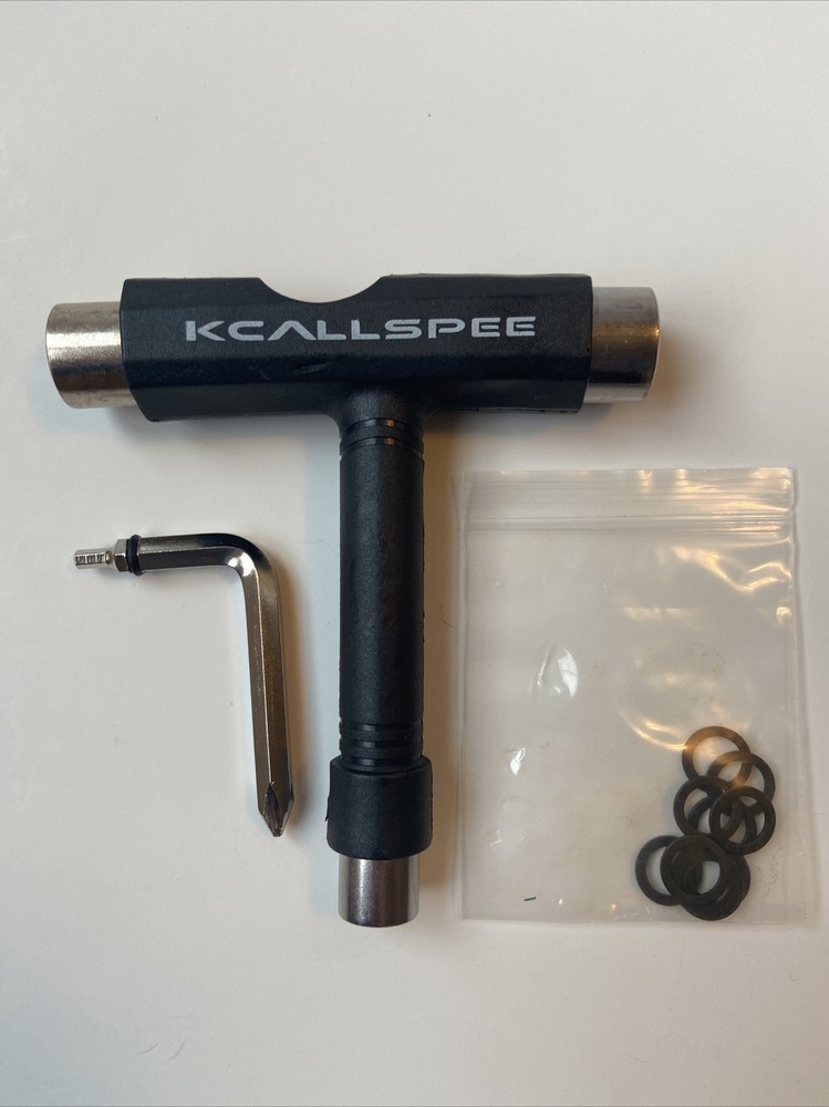Skateboard Tool - Premium All-in-One Multi Function Ratchet Skate Tool Black New