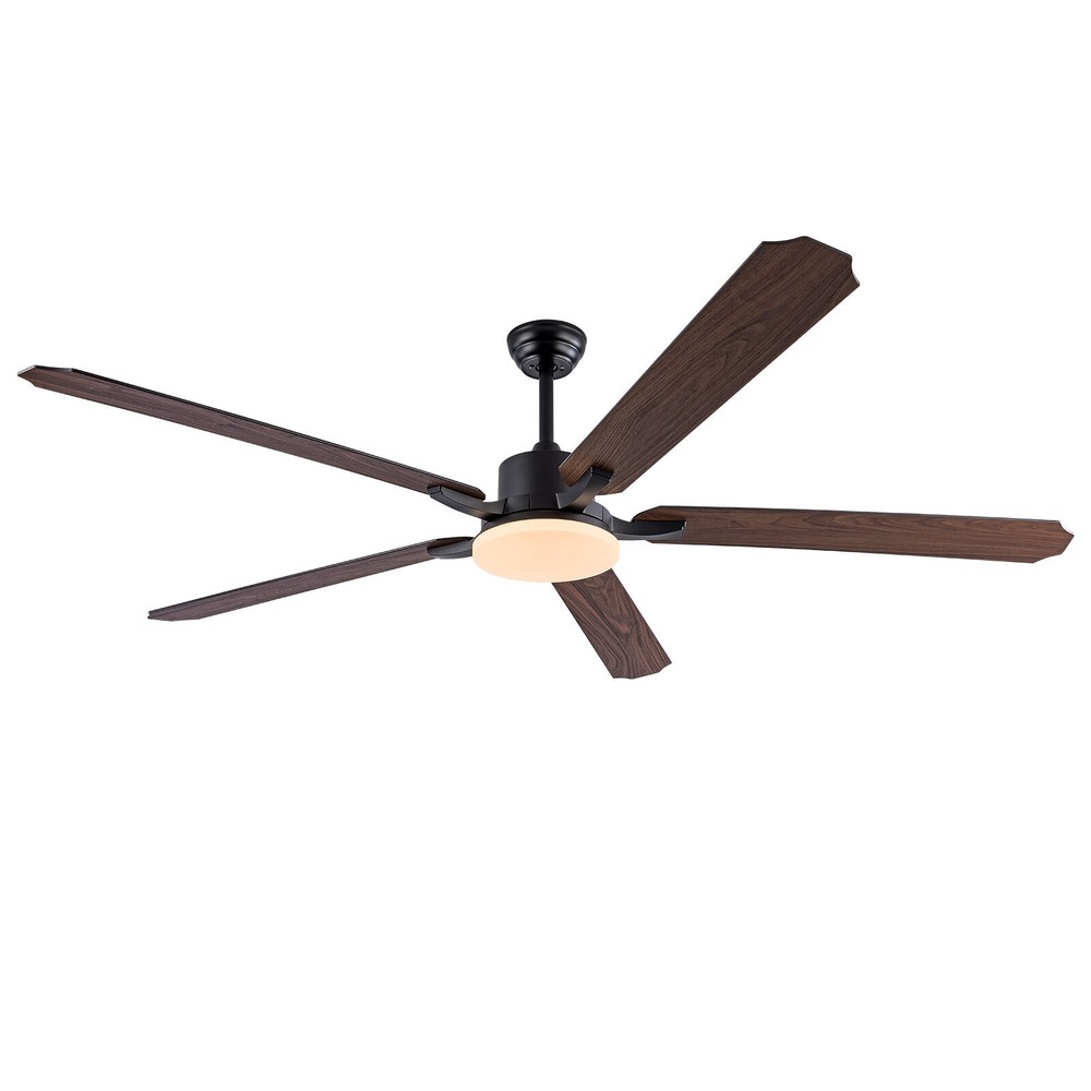 72in LED Ceiling Fan Indoor Ceiling Fan Lamp Light Dimmable W/ Remote Control