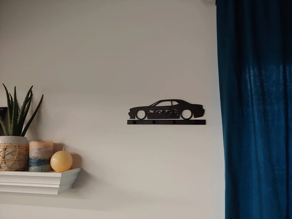 Dodge Challenger srt | key organizer | wall mounted key rack |