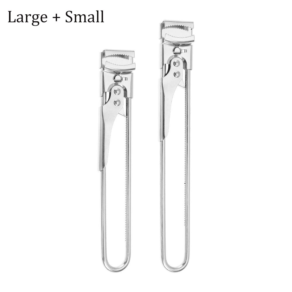 2 Pack Multi-purpose Can Opener, Adjustable Bottle Lid Gripper, Durable Kitchen
