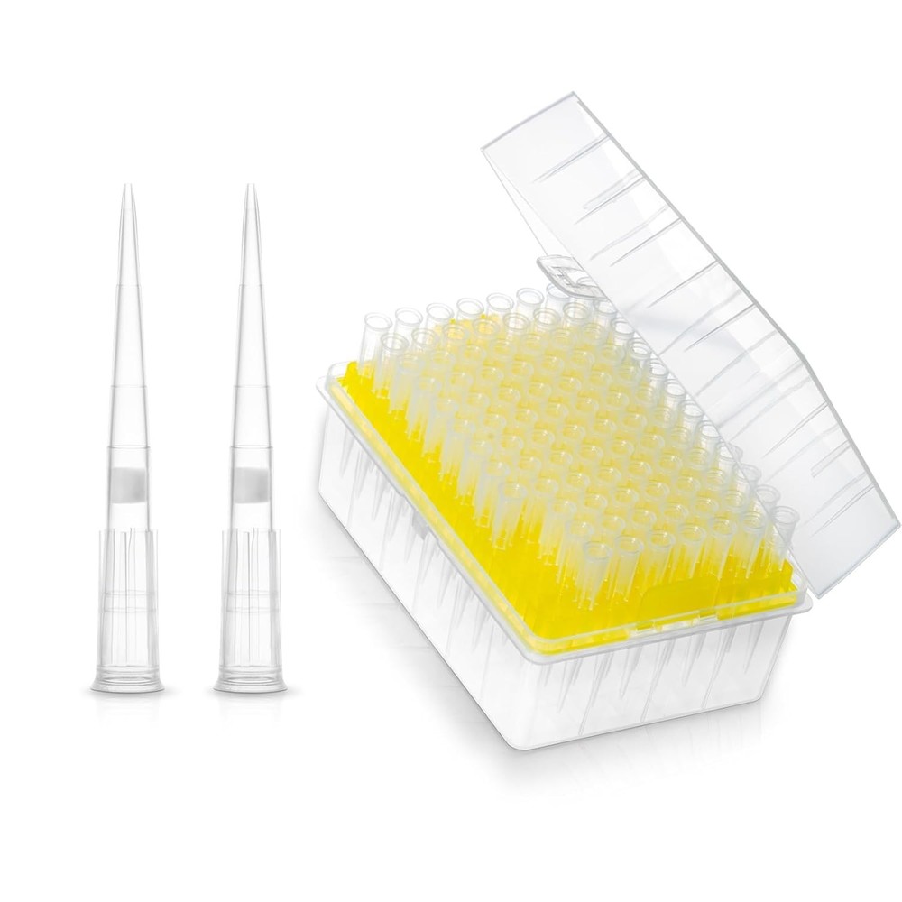 High-Quality 100µl Micro Pipettor Tips - Sterilized, Low Retention, 96 Tips/Rack