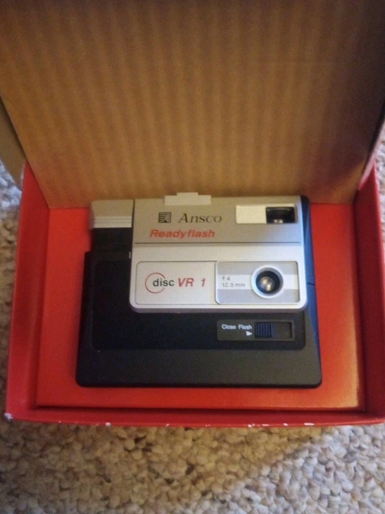 Ansco Readyflash VR-1 Disc Camera 12 mm With Original Box - Vintage