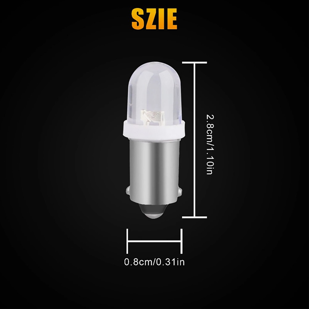 20x Super White BA9S LED Interior Instrument Panel Dash Map Light Bulb 1815 1895