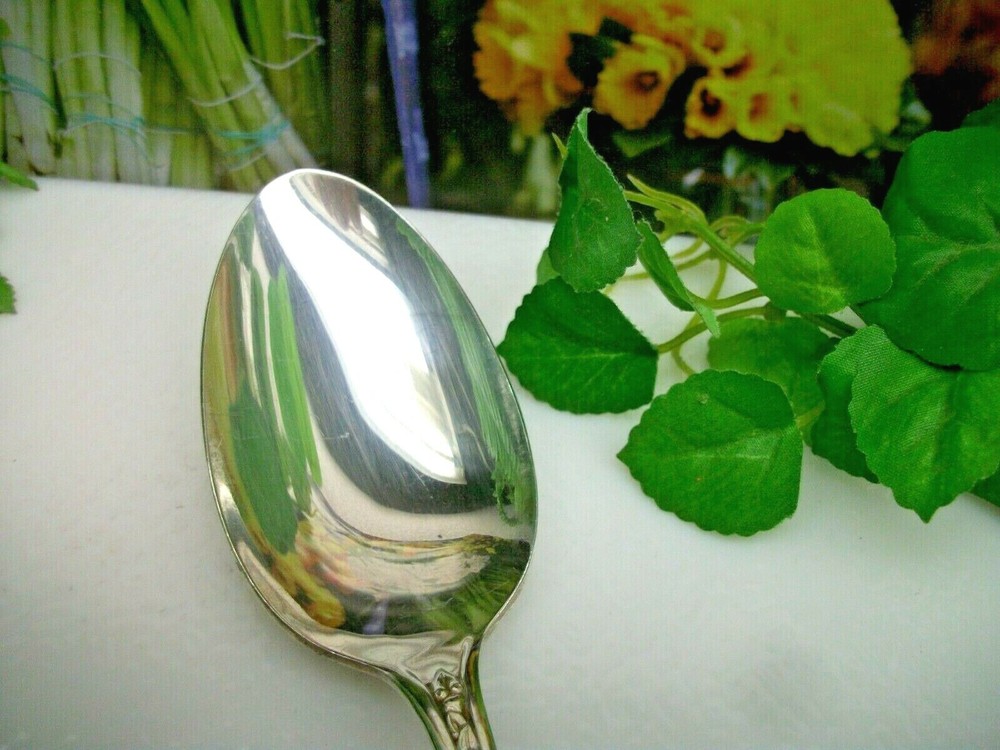 International Rogers Priscilla LADYANN Silverplate Solid Serving Spoon 1941