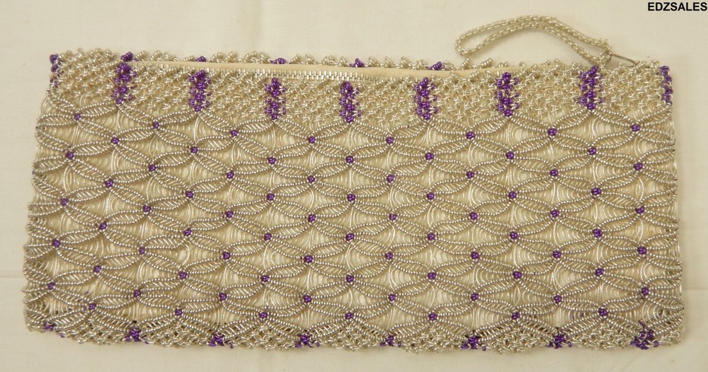 4 Vintage Handmade Formal Beaded Purses