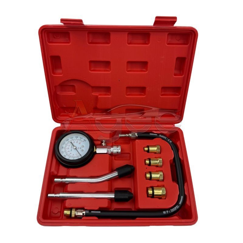 Engine Cylinder Compression Tester Gauge Kit Gas Petrol Diagnostic Testing Tool