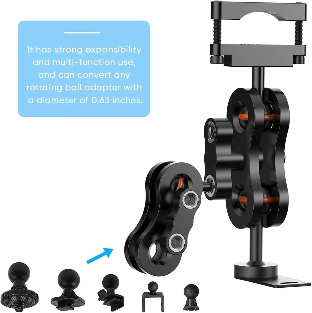 Radar Detector Mount, Rearview Mirror Rod Radar Mounting Base, Suitable for U...