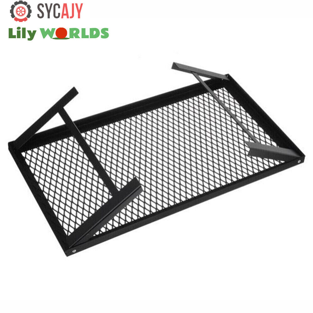 Camping Grill Fire Pit Grate Campfire Cooking Portable Stand Equipment Foldable