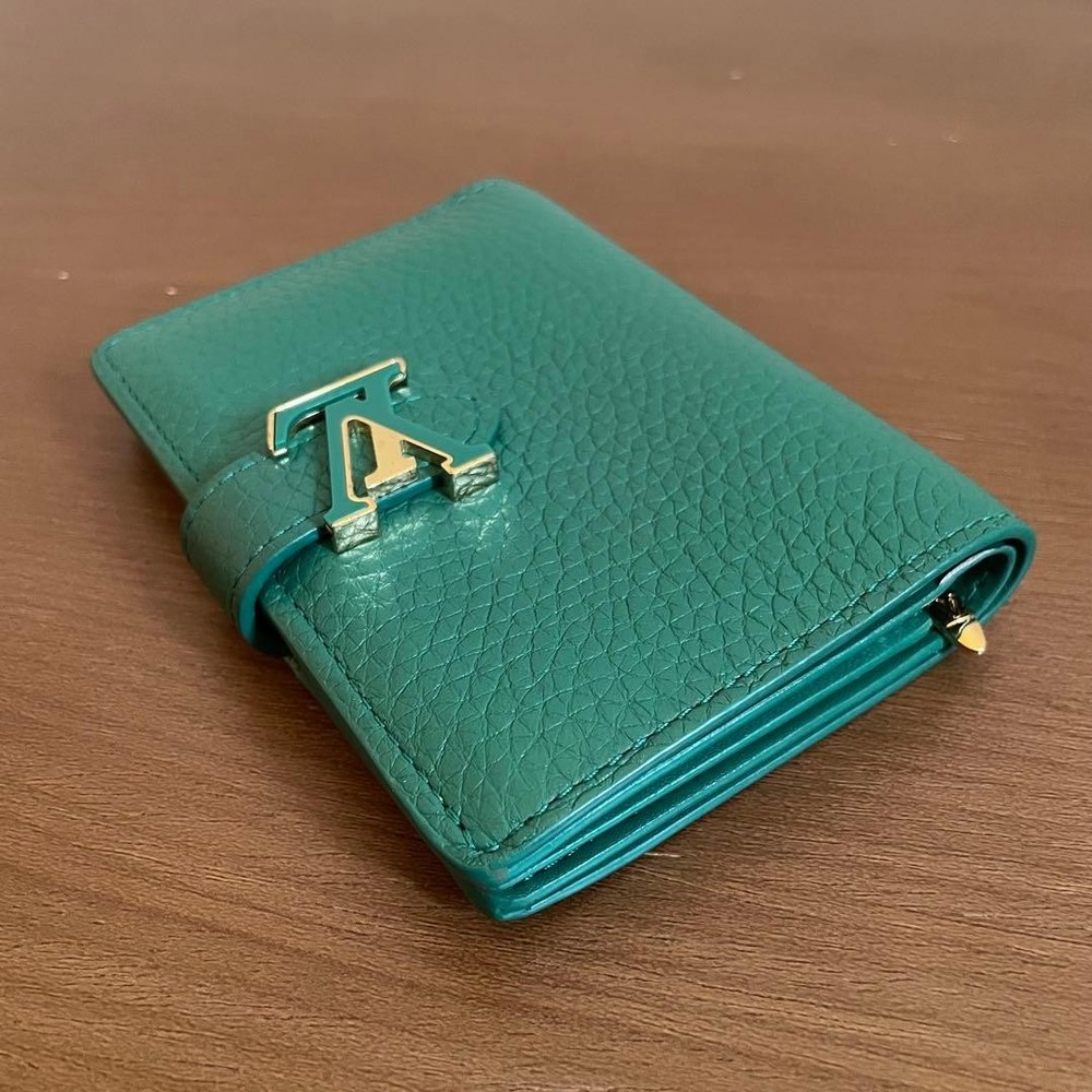 LOUIS VUITTON LV Vertical Wallet Compact Authentic