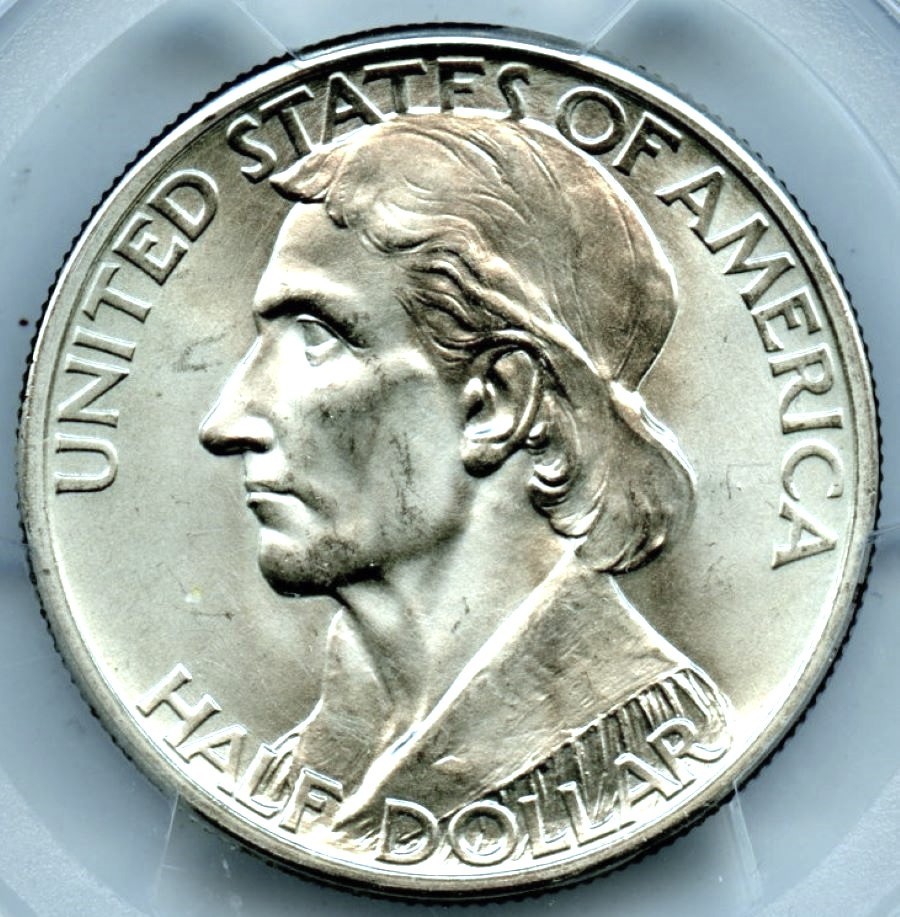 1938-D Boone Silver Commemorative, PCGS MS66
