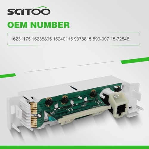 Climate Control Module AC Heater Control Panel for Chevy No Rear Window Heater