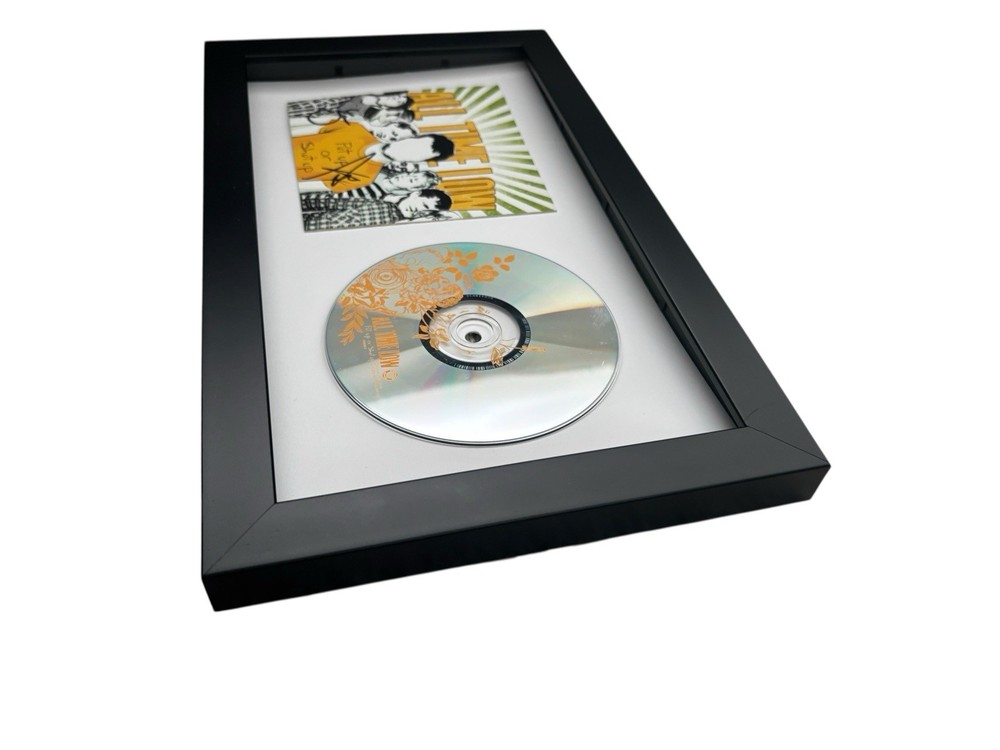 ALL TIME LOW SIGNED AUTOGRAPH x2 PUT UP OR SHUT UP FRAMED CD ALEX +1 w/ PROOF