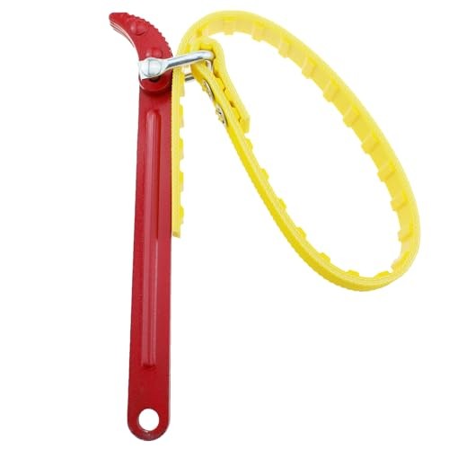 TAODAN 8 Inch Belt Wrench Multi Purpose Adjustable Spanner Filter Removal