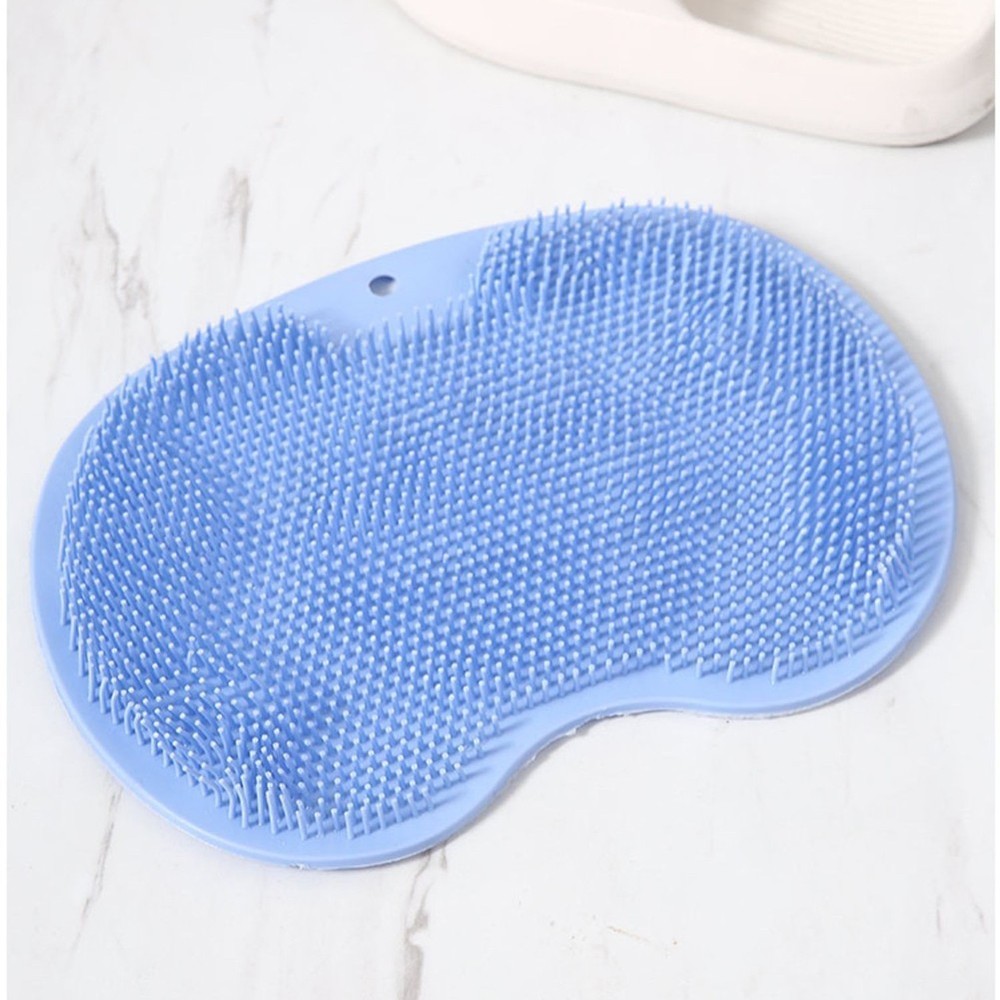 Back and Foot Bath Scrubber with Silicone Soft Bristles and Comfortable Handle