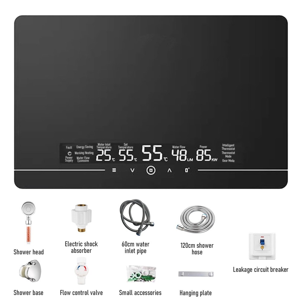 Lemonenergy Electric Tankless Water Heater, 6.5KW 110V, Instant Hot Water, LED