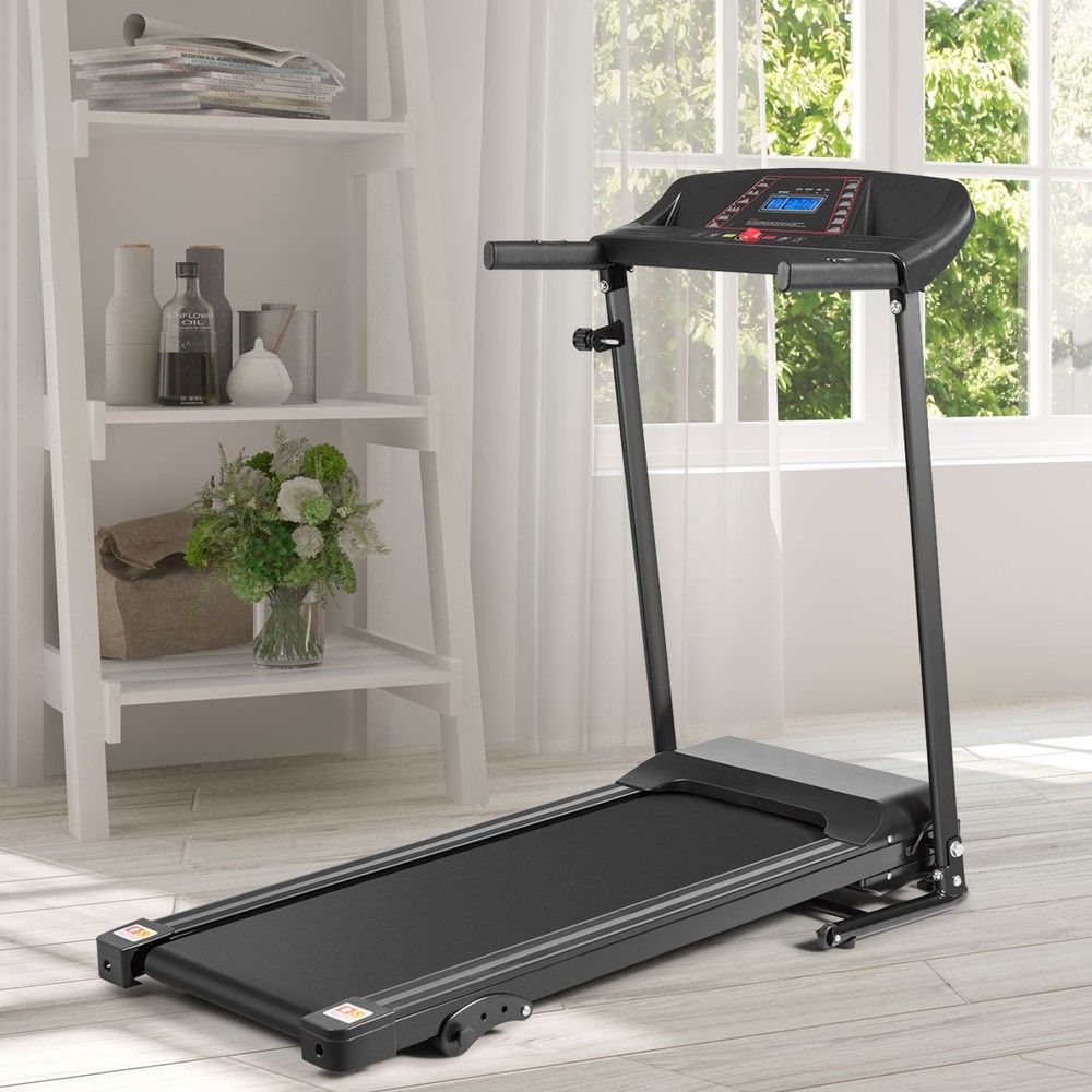 Costway 1.0HP Folding Treadmill Electric Support Power Running Machine Trainer