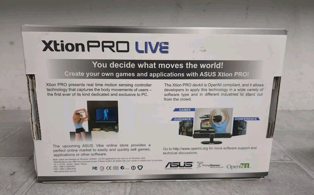 OPEN BOX Asus Xtion Pro Live RGB and Depth Sensor