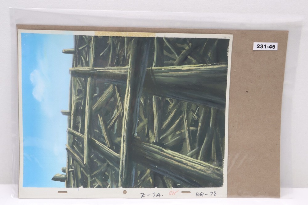 Original Hand Painted Animation Production Background (231-45)