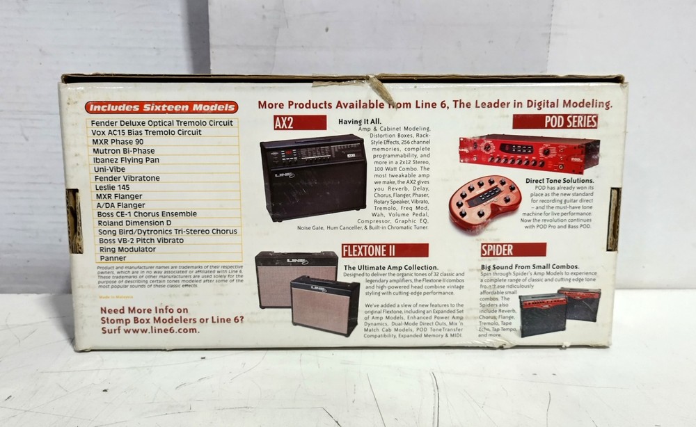 Line 6 MM4 Modulation Modeler Programmable Multiple Effects - No Power