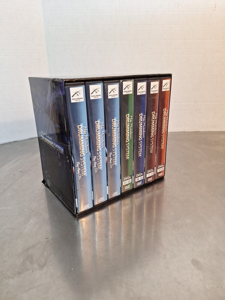 Mike Michalkow’s Drumming System 20 DVD & 15 CD Play Along Set - 2009 - EUC!