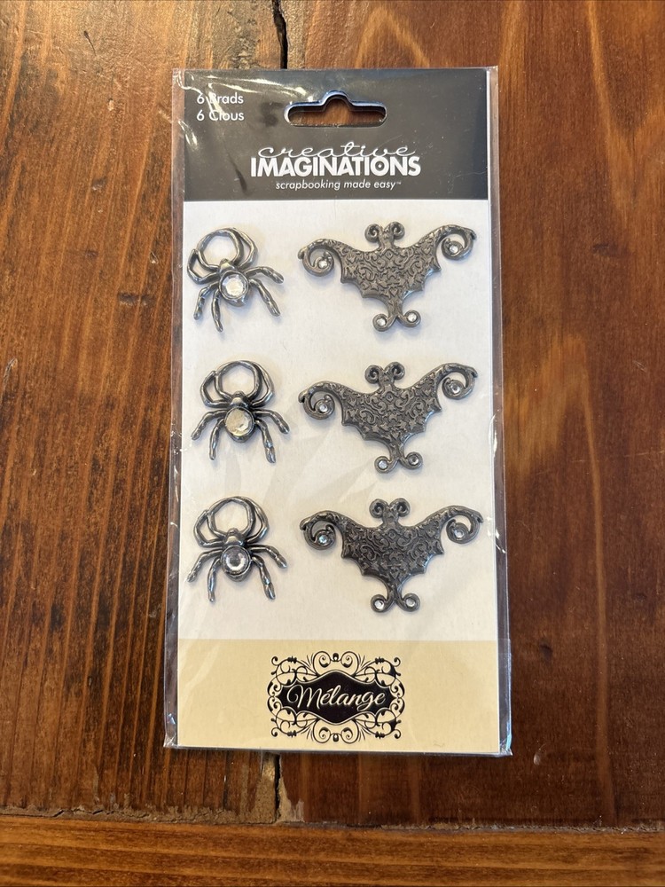 Creative Imaginations Scrapbooking Brads Spiders And Bats