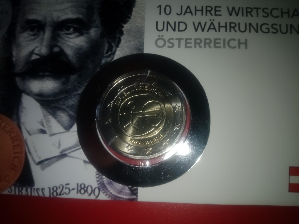 2 Euro Commemorative Coin Austria 2000 Numis Letter