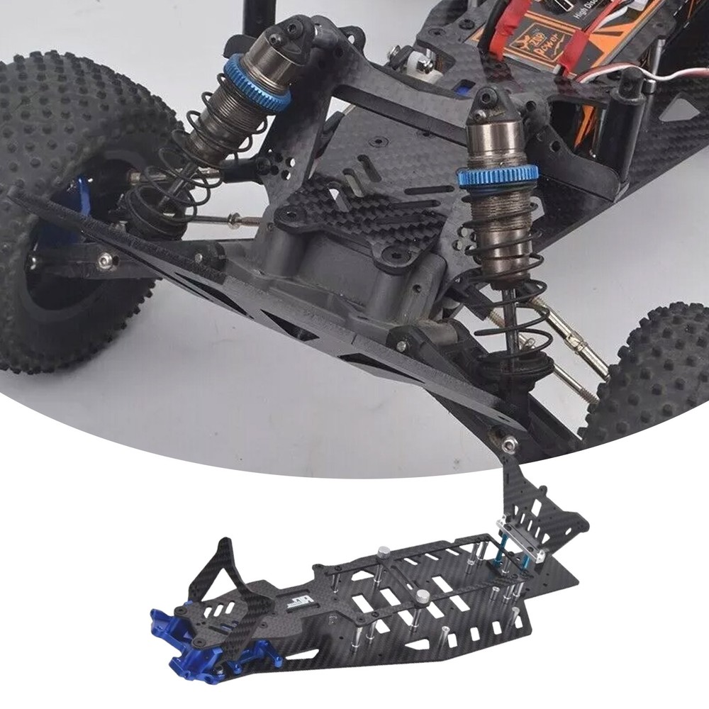 Carbon Chassis Frame Conversion Kit for Rustler VXL 2WD Bandit Upgrades