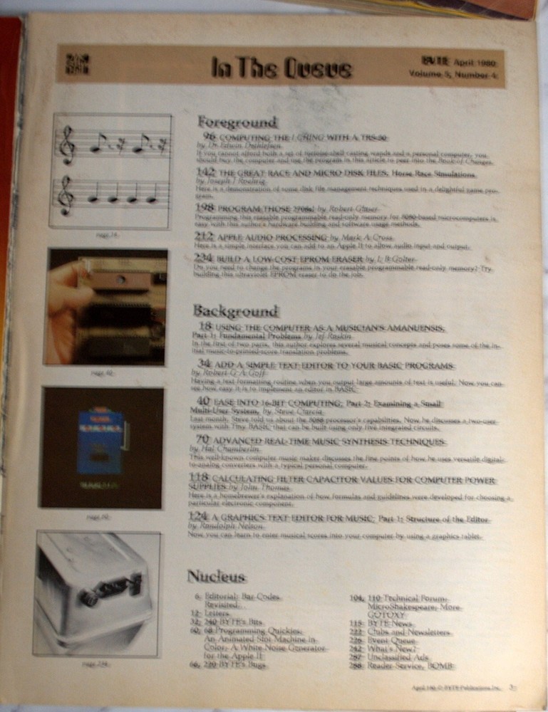 Historic Collection BYTE Magazine 3 Issues 1980 April - June