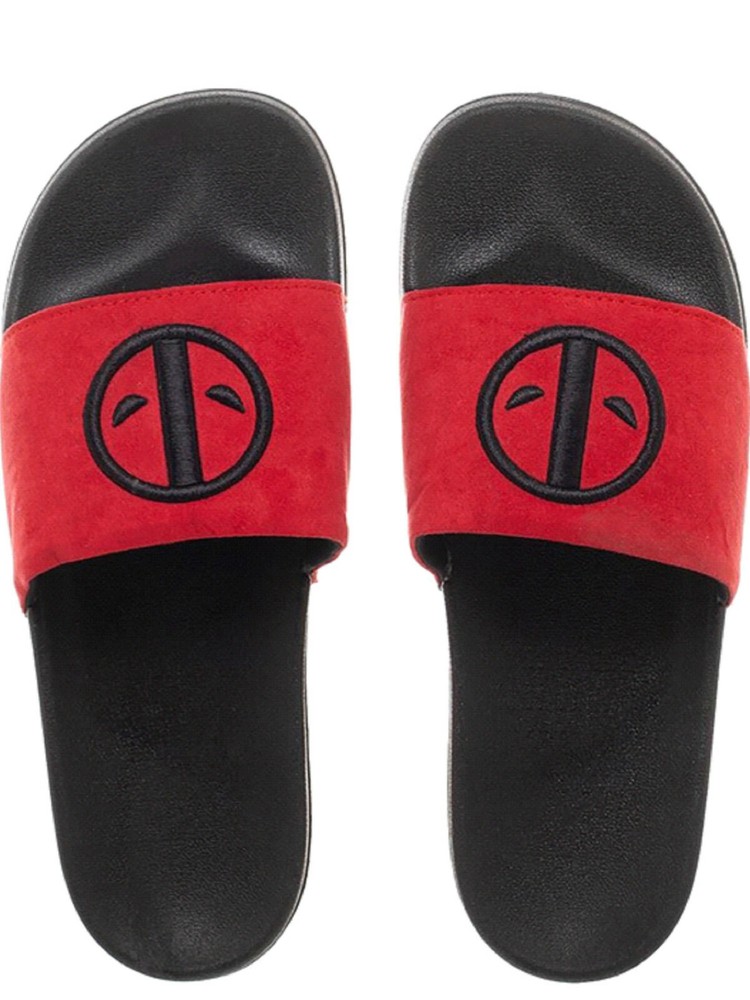 Marvel Deadpool Slide Sandals - Adult - NWT