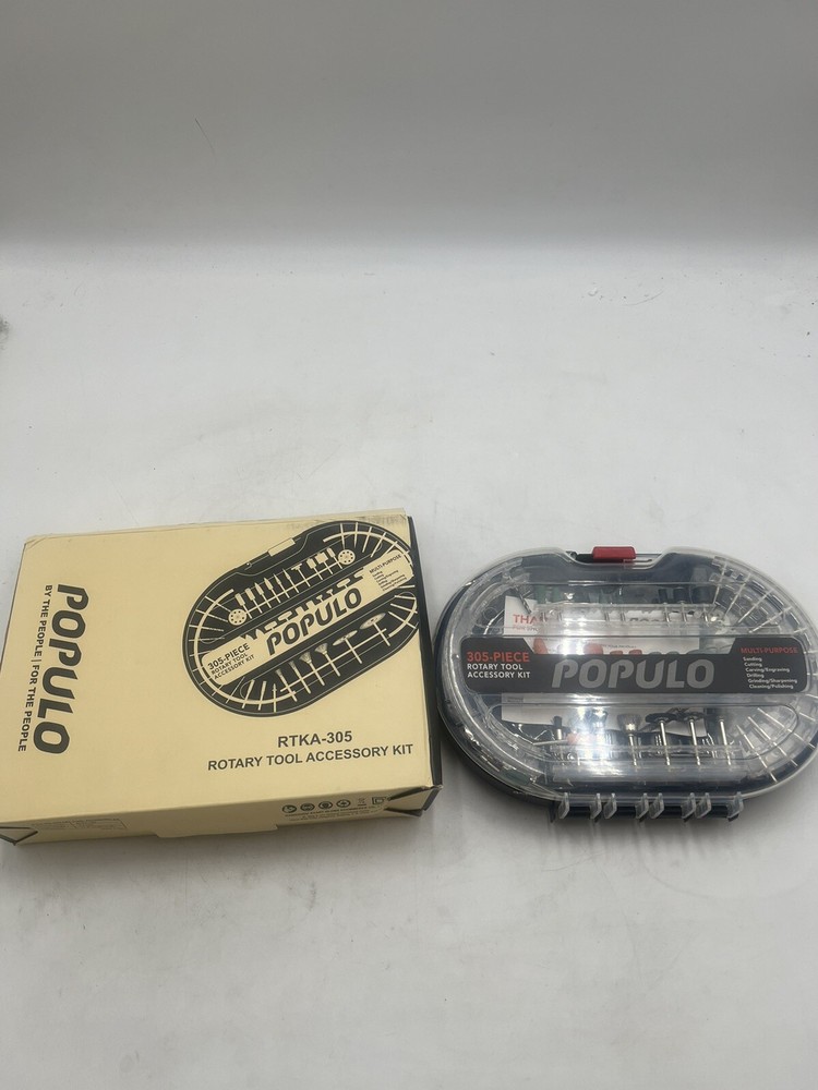 POPULO 305-Piece Rotary Tool Accessory Kit - Sanding, Grinding, Polishing