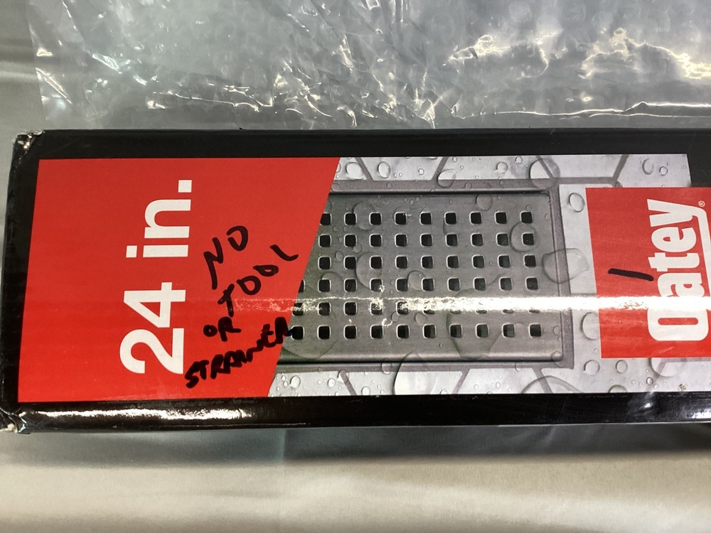 Oatey Vivante 24” Linear Shower Drain with Square Pattern VT2240