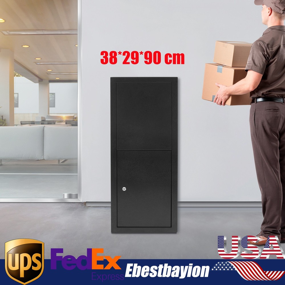 Parcel Drop Box Package Delivery Case Large Envelopes Mail Boxes with Key Lock