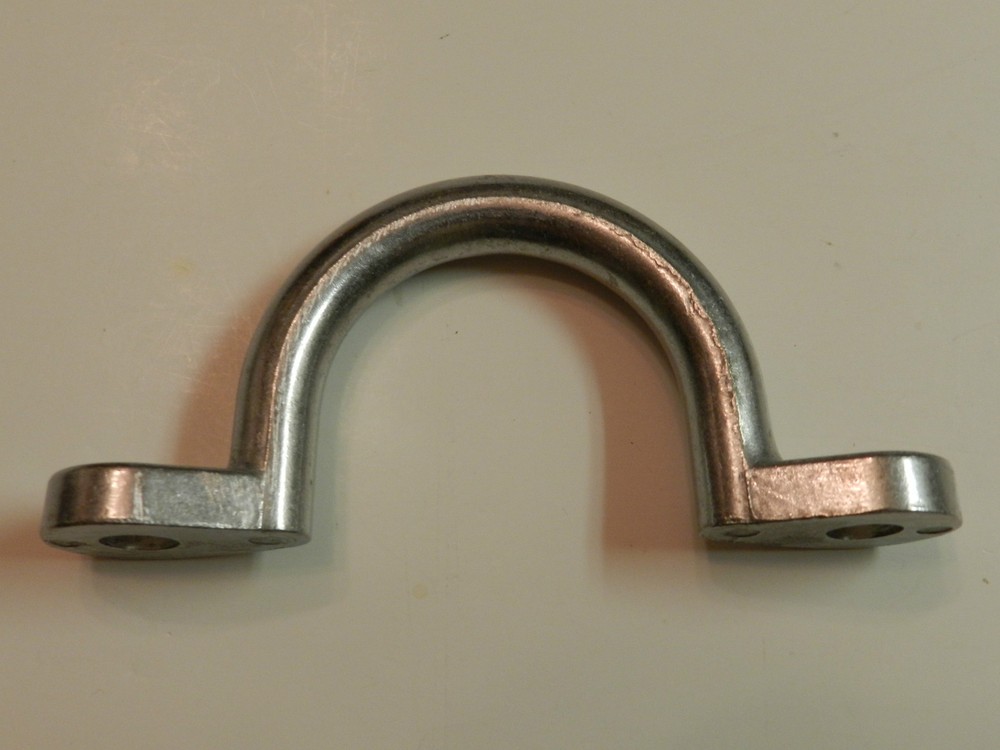 (2) Trailer Tie Loop 2" I.D. Aluminum Bolt-On Lashing Rope Tie Down Ring Horse