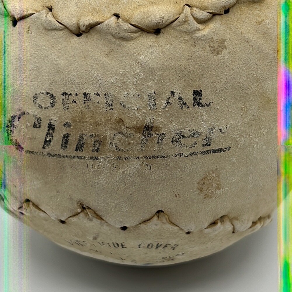 VINTAGE OFFICIAL CLINCHER Double Header Softball