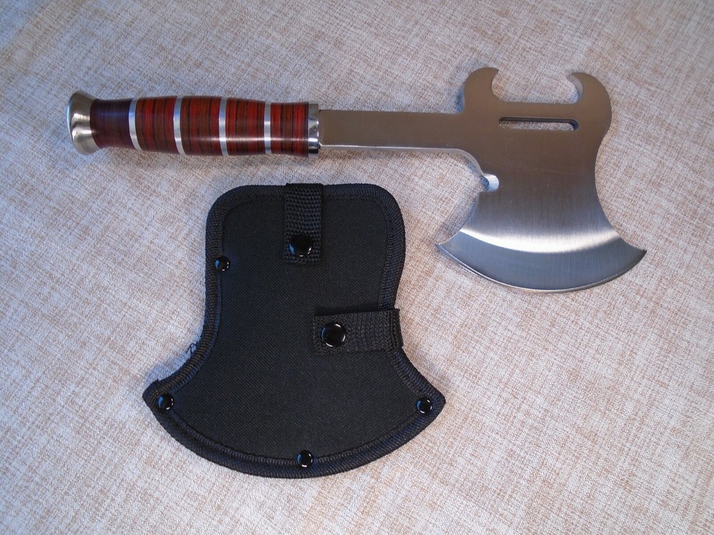 Hand Axe | Hatchet | Multi Tool Wood Handle Axe With Sheath | Multi Purpose Axe