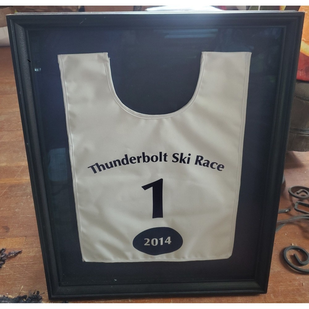 Thunderbolt Ski Race 2014 Framed Bib Jersey Mt Greylock MA