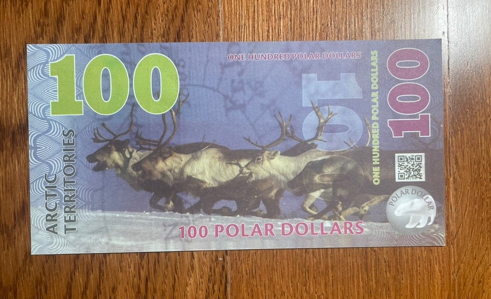 2017 ARCTIC ( North Pole) banknote 100 dollar