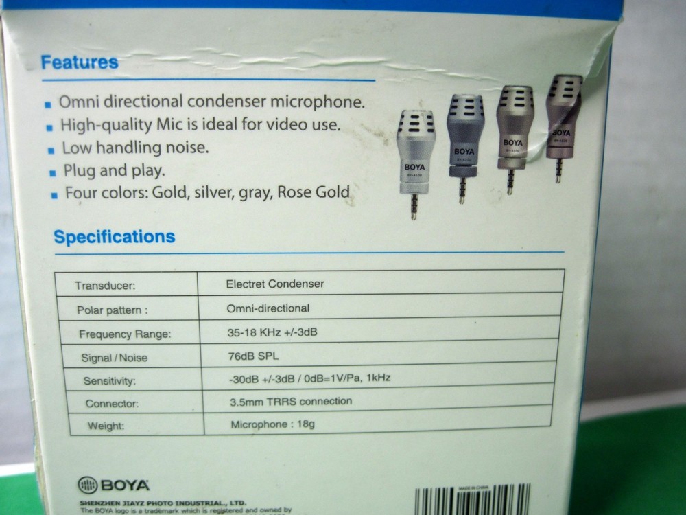 Boya Smartphone Condenser Microphone BY-A100