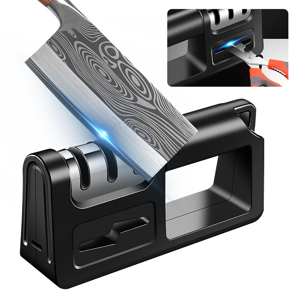 4 Stage Knife Sharpener Professional Ceramic Tungsten Kitchen Sharpening System