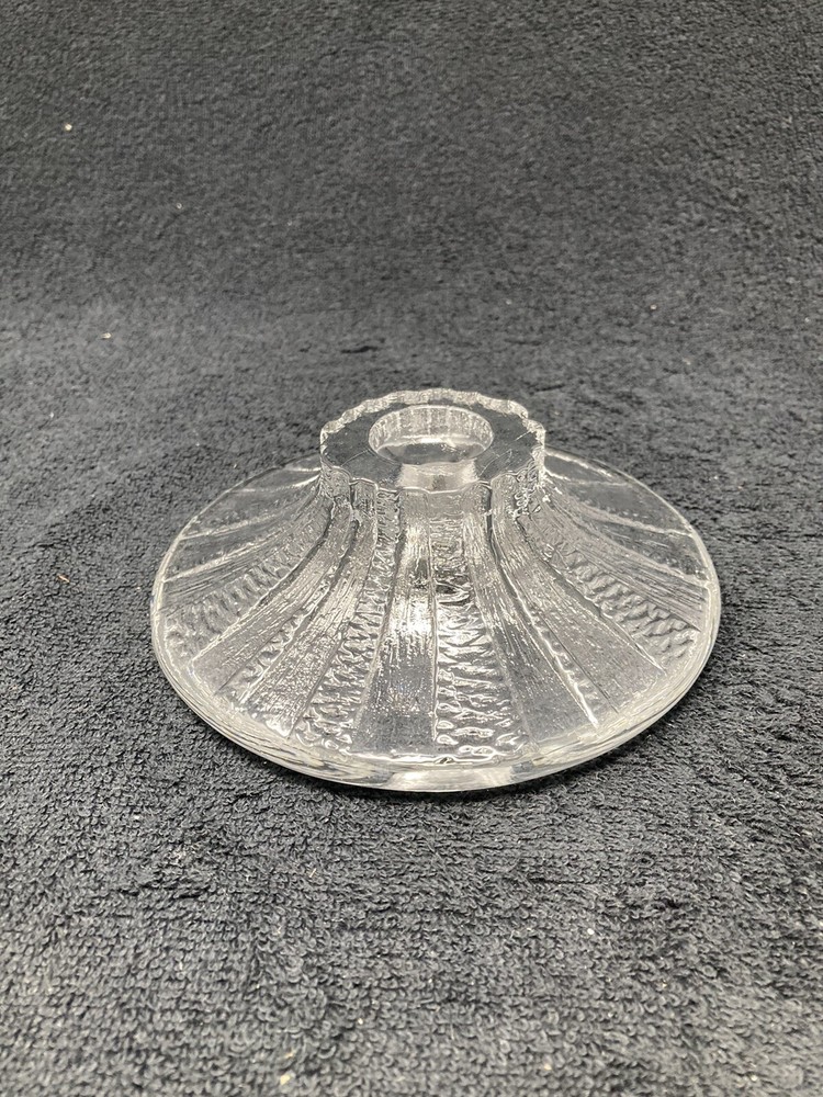 heavy crystal double sided candle holder