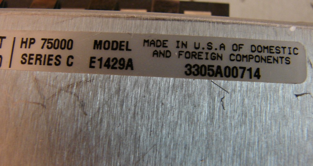 HP E1429A 2 Channel Digitizer UTT