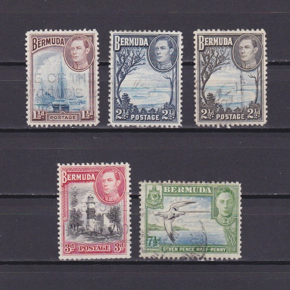 BERMUDA 1938, SG# 111-114b, part set, Used