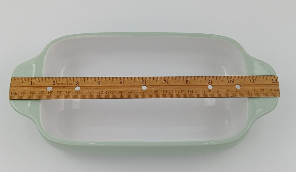 KitchenAid Pistachio Green Stoneware 1.5 Quart Loaf Pan Rectangular Baking Dish