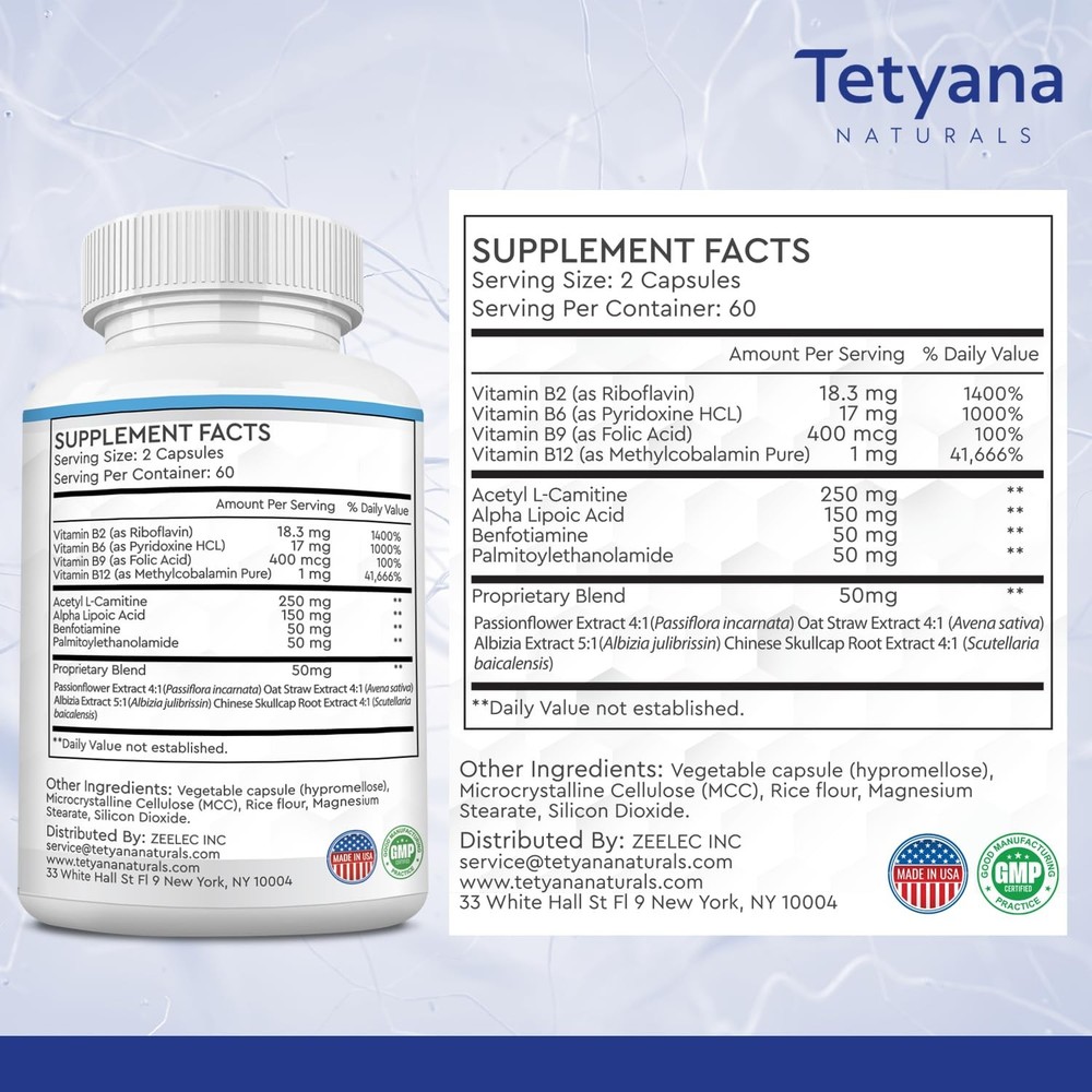 Advanced Sciatic Nerve Support Relief: Alpha Lipoic Acid Vitamin, 1 Pack