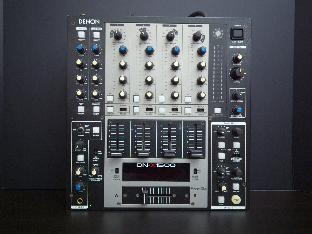 Denon DJ DN-X1500 Professional 4 Channel DJ Mixer w/ Sampling & Digital Effects