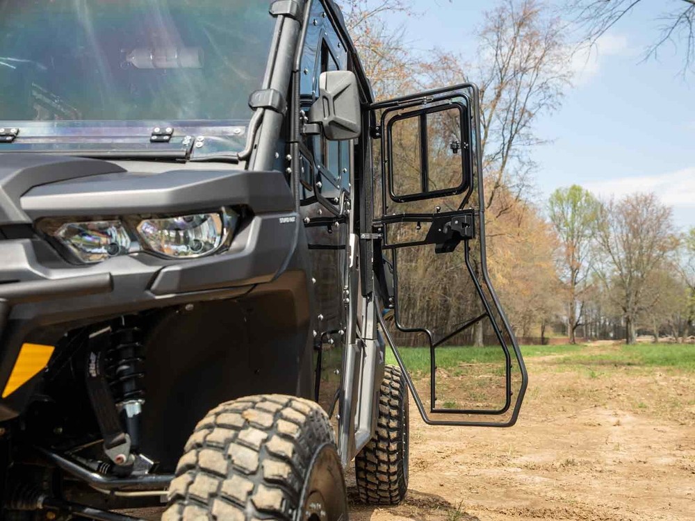 SuperATV Can-Am Defender MAX Convertible Full Cab Enclosure Doors - 2017+