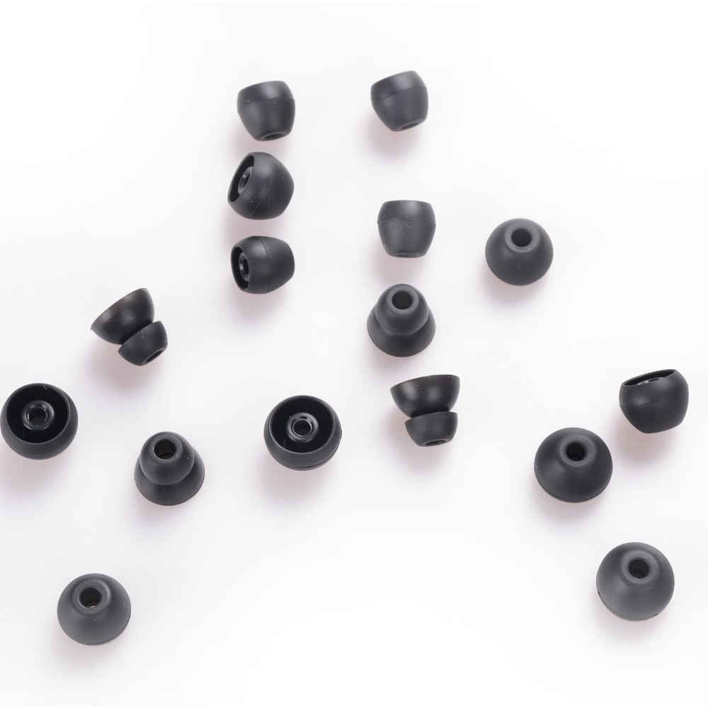 Replacement Eartips Silicone Earbuds Tips Buds Ear Set Accessories for Black