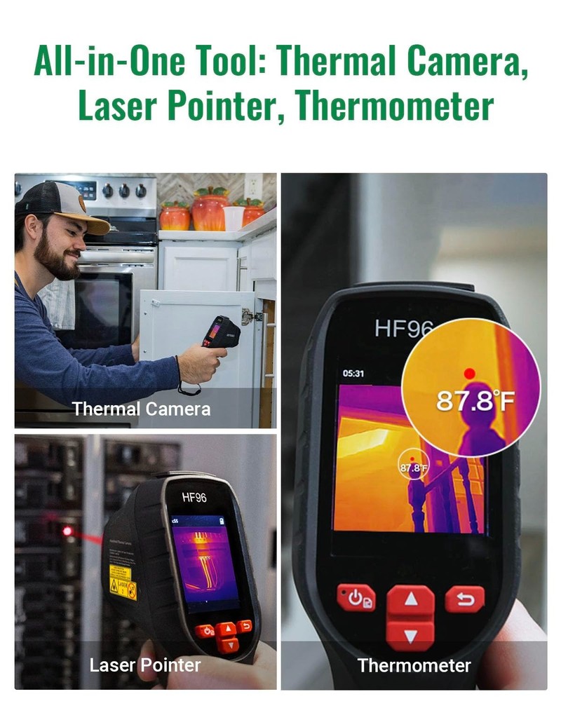 Thermal Camera with Laser Pointer, Intelligent Scene Detection, Super Resolut...