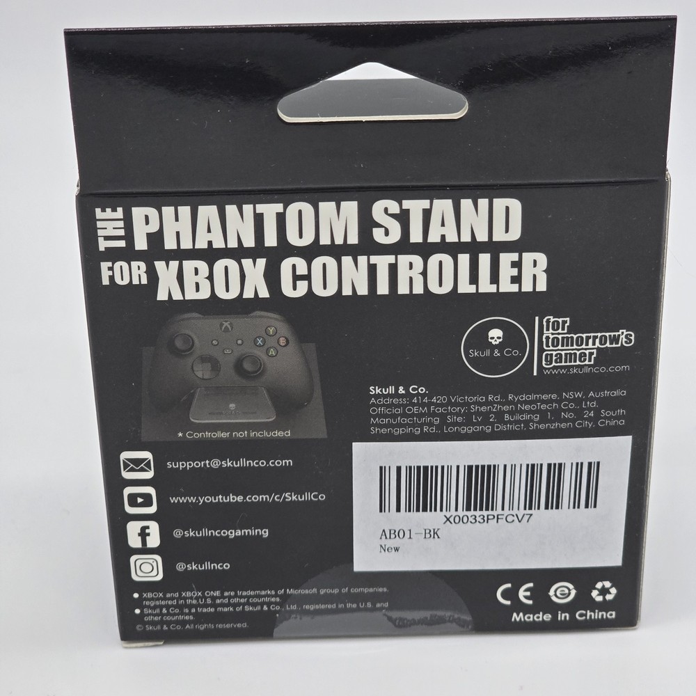 Skull & Co Phantom Stand For Xbox Controller Transparent New In Box